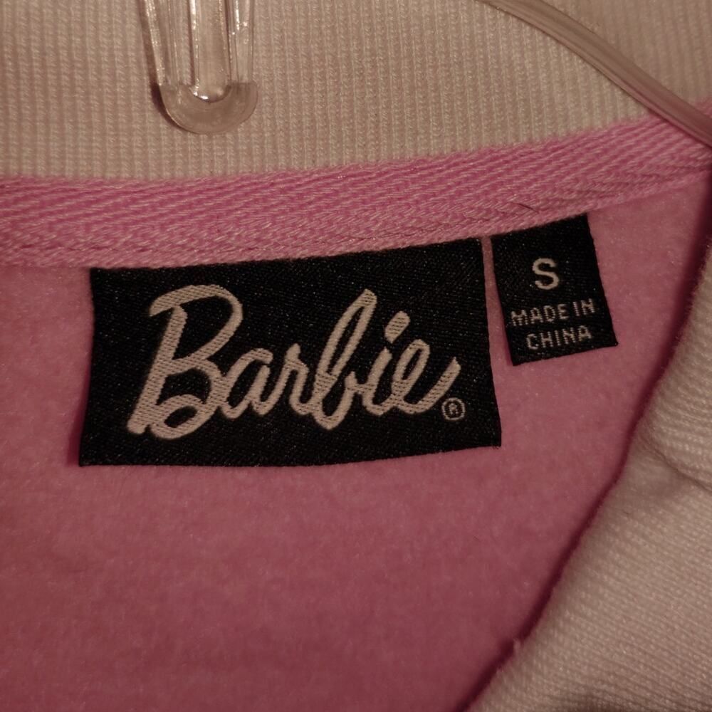 Barbie SportClub Women's Pink Collared Sweatshirt - Small - Picture 4 of 4